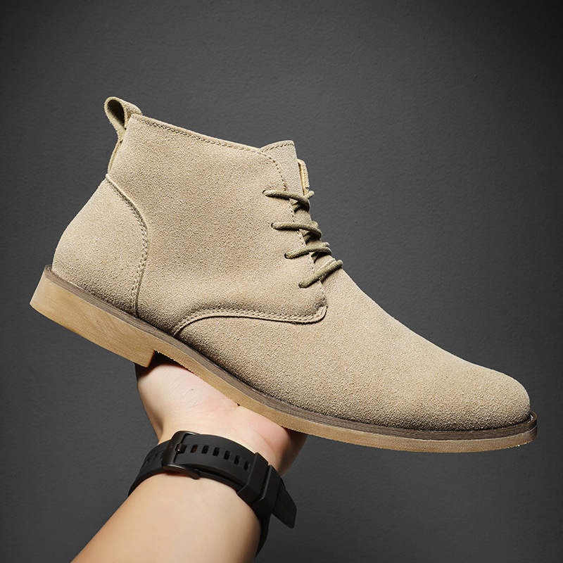 Men Formal Wear With Boots - British Style Brown Chelsea Boots For