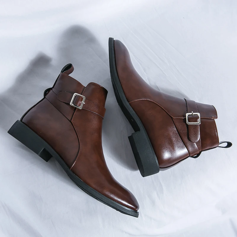 Fashion Designer Men's Pointed - Men Formal Wear With Boots recension och pris