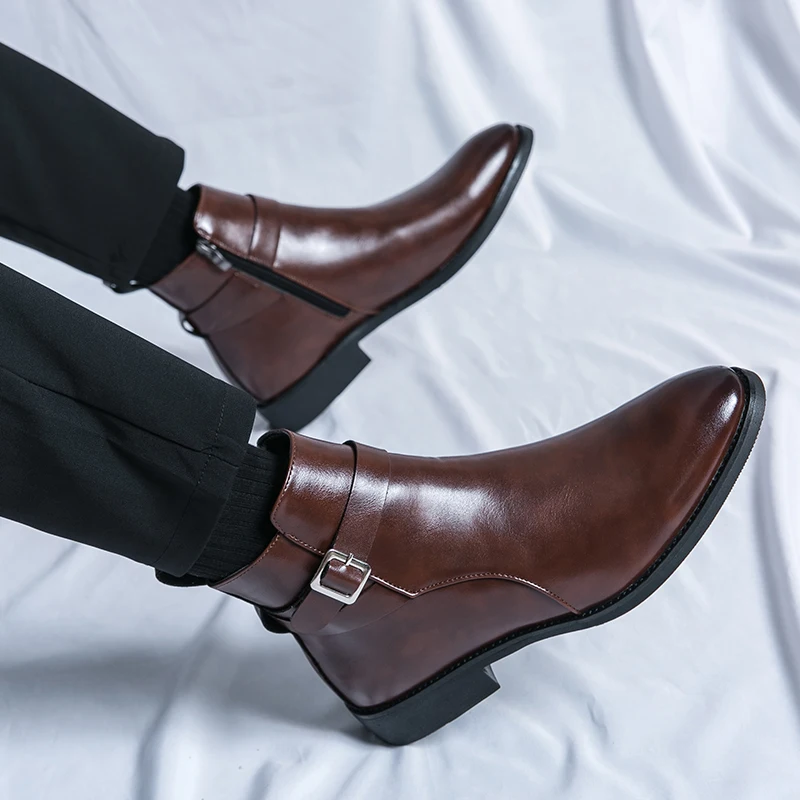 Fashion Designer Men's Pointed - Men Formal Wear With Boots recension och pris