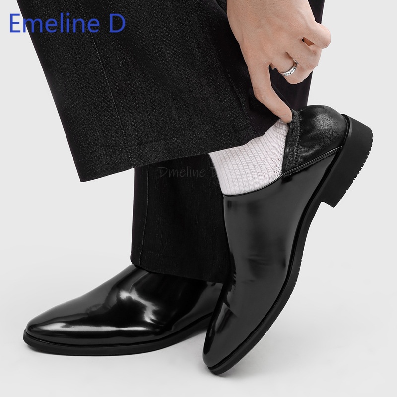 Male Glossy Patent Leather Loa - Men'S Urban Formal Wear recension och pris