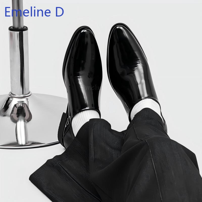 Male Glossy Patent Leather Loa - Men'S Urban Formal Wear recension och pris