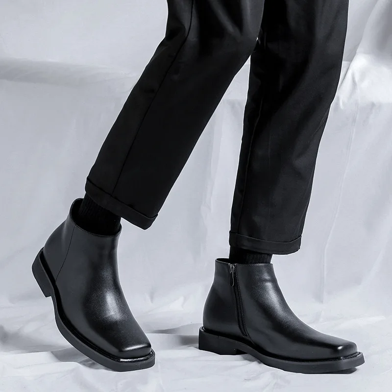 Black New Fashion Men Casual L - Men Formal Wear With Boots recension och pris
