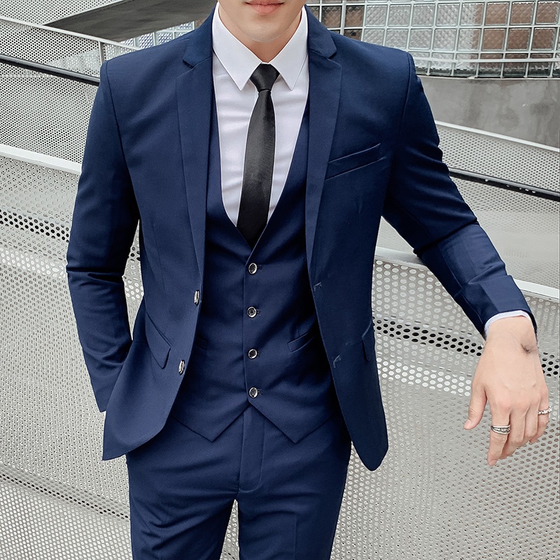 Wedding Suit Three-Piece Set M - Men'S Urban Formal Wear recension och pris