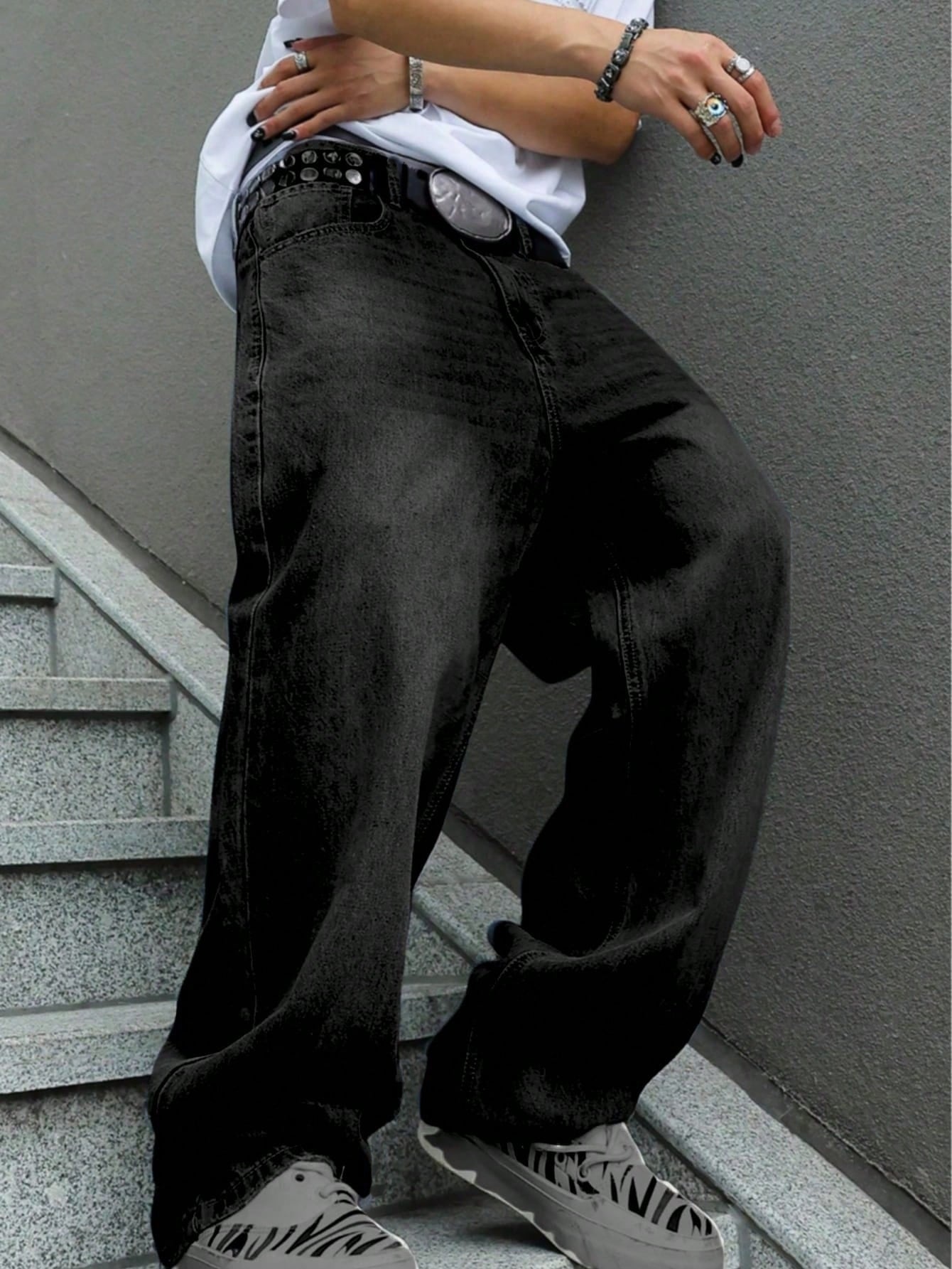 Men'S Straight-Leg Loose Jeans - Men'S Urban Formal Wear recension och pris