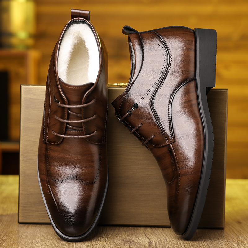 Men's Winter Leather Shoes Vel - Men Formal Wear With Boots recension och pris